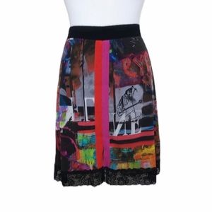 Olivier Philips Graffiti Sketch Skirt